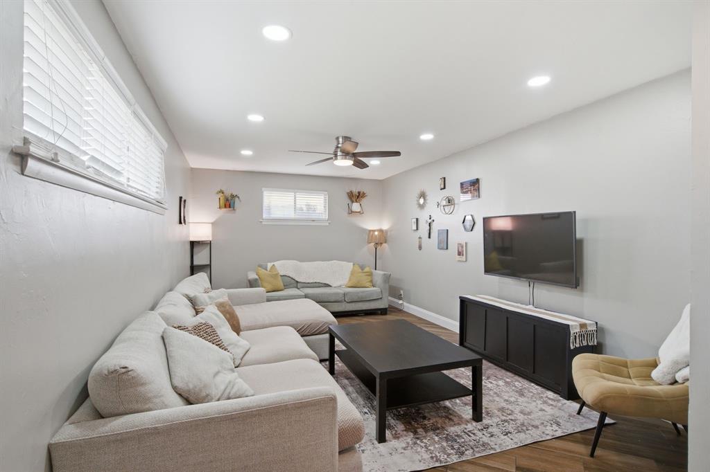 Main living area, conveniently located away from the bedrooms to minimize noise.