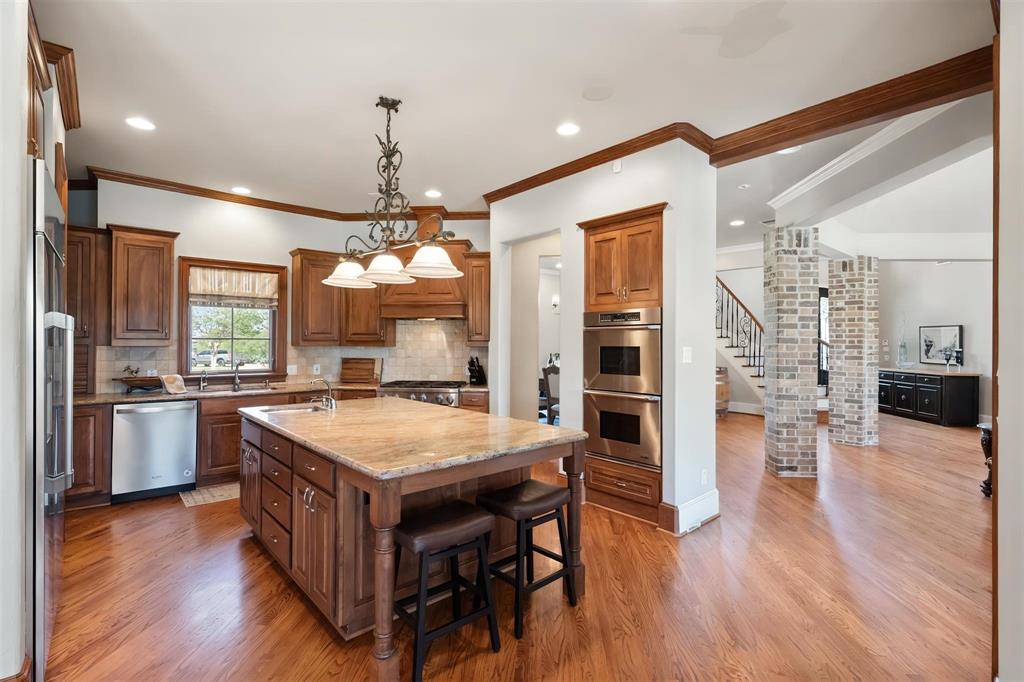 Spacious kitchen layout