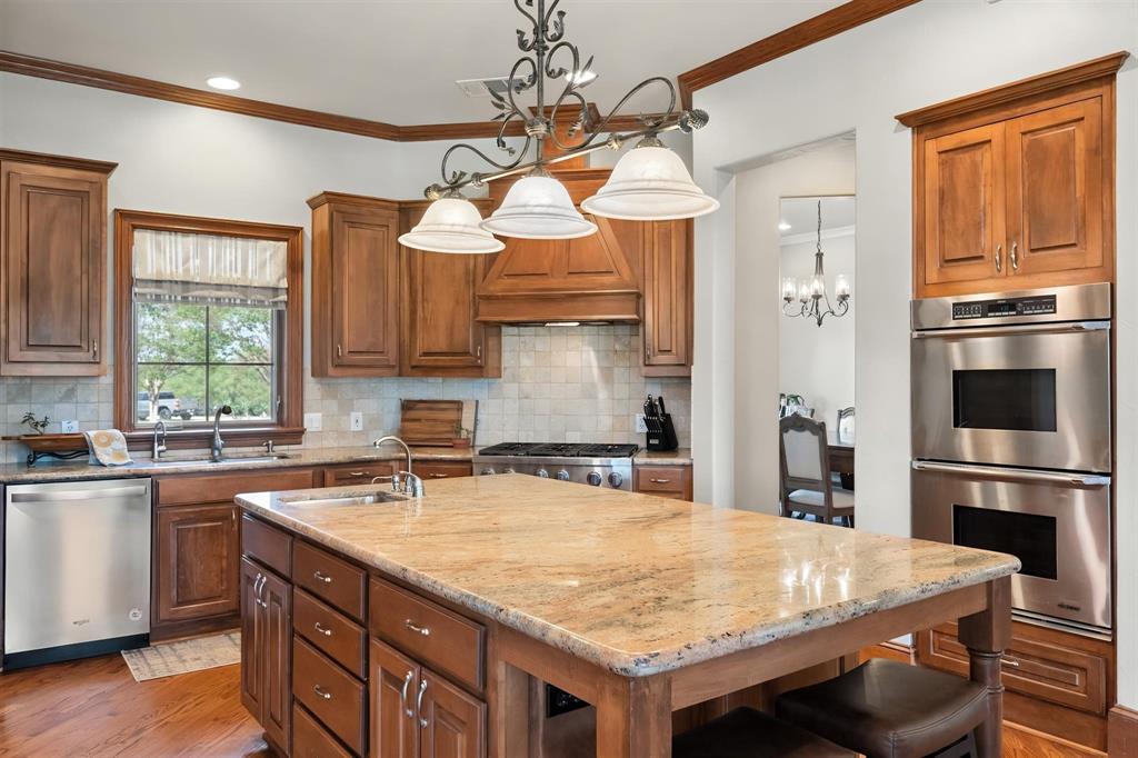 Gourmet kitchen with professional grade appliances