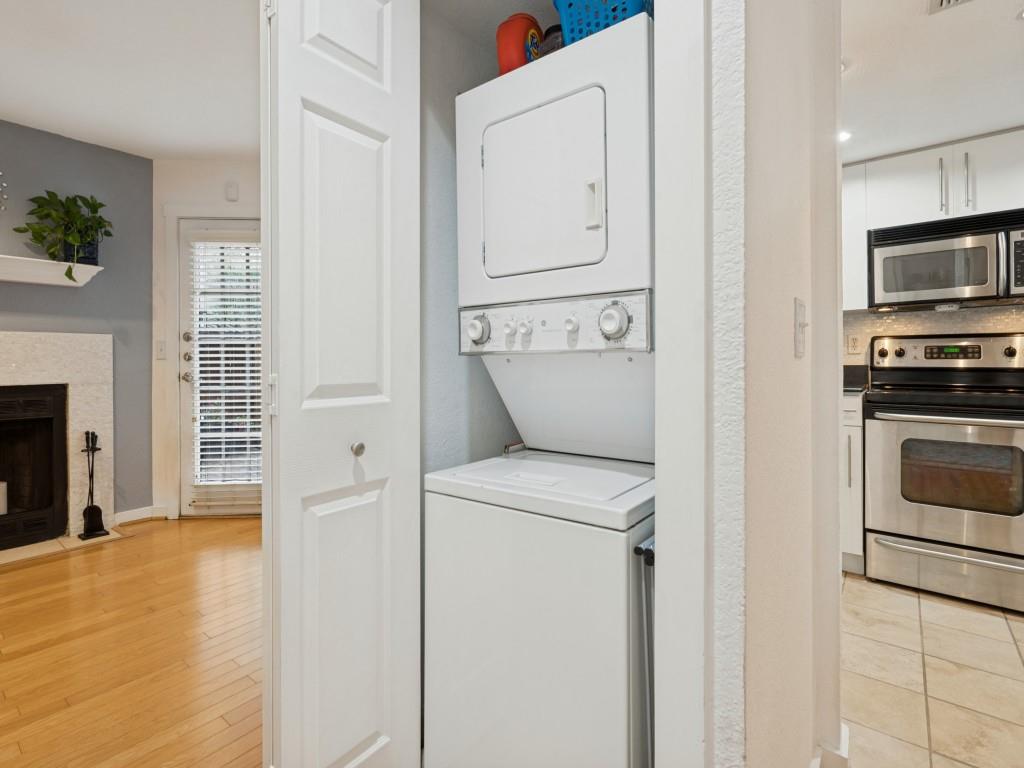 Handy Laundry closet in hall
