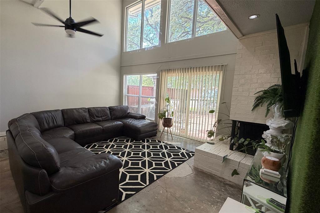 Living Room Facing Backyard Deck