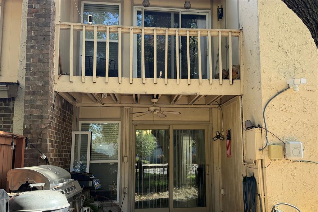 Back of Home - View of Primary Bedroom Balcony