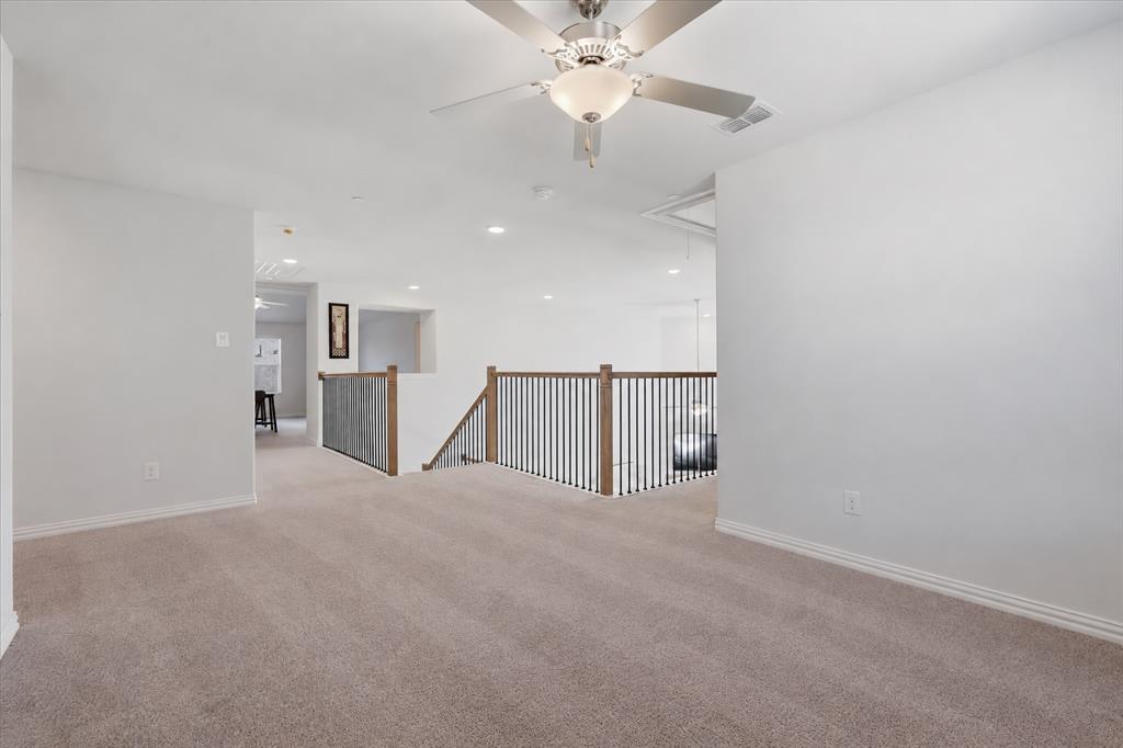 upstairs lofted area