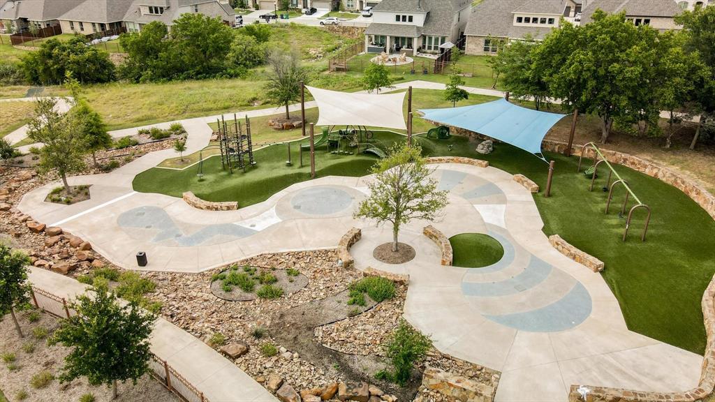 Community splash pad and recreation area