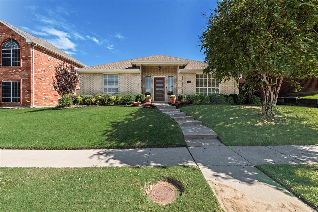 Single-story brick exterior featuring a covered front entry, multi-pane windows, and a concrete walkway Single-story brick exterior featuring a covered front entry, multi-pane windows, and a concrete walkway