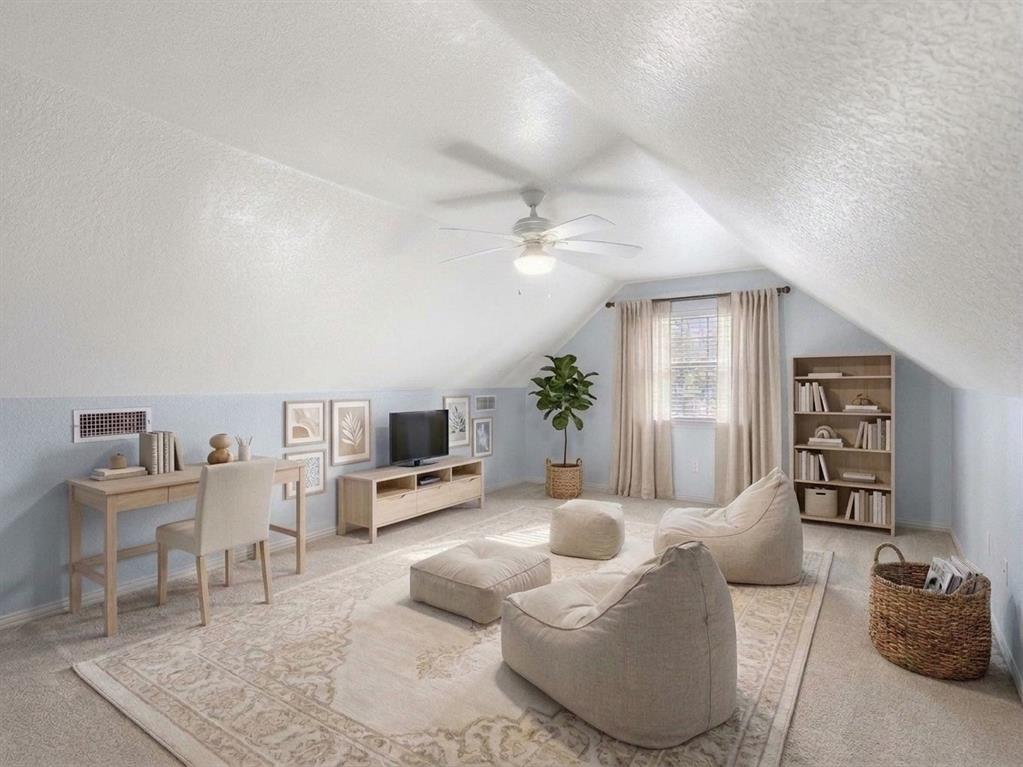 Virtually staged bonus room