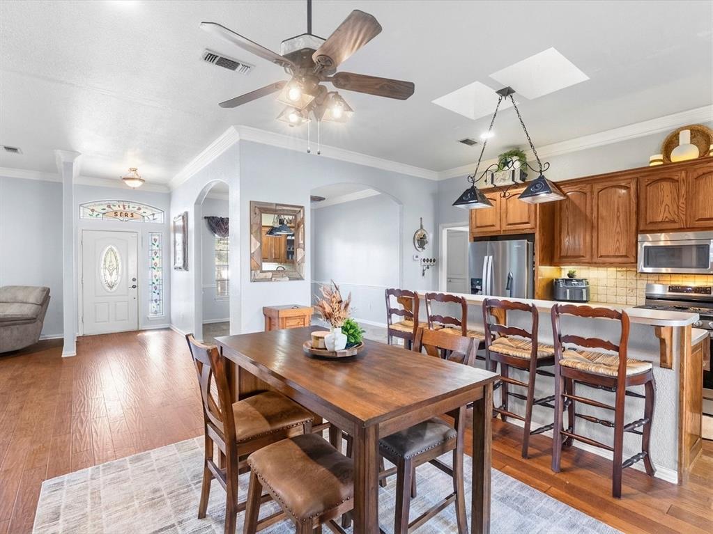 Kitchen with additional bar seating