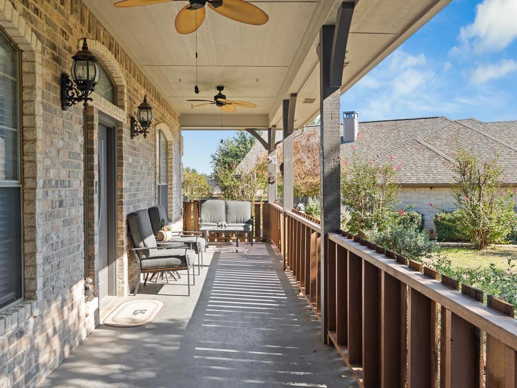 Serene front porch