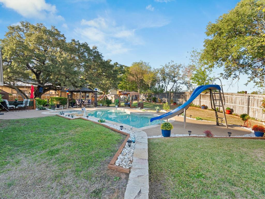 Pool and fun slide