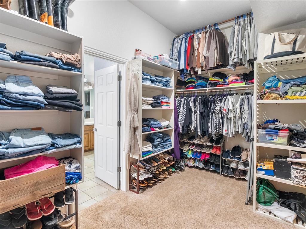 Huge primary closet