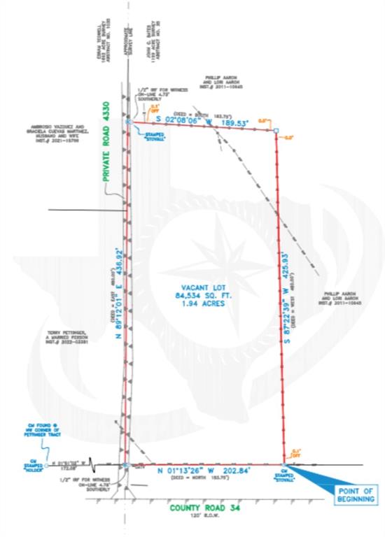 Land Survey. Documenting the boundaries, dimensions, and total acreage of the property