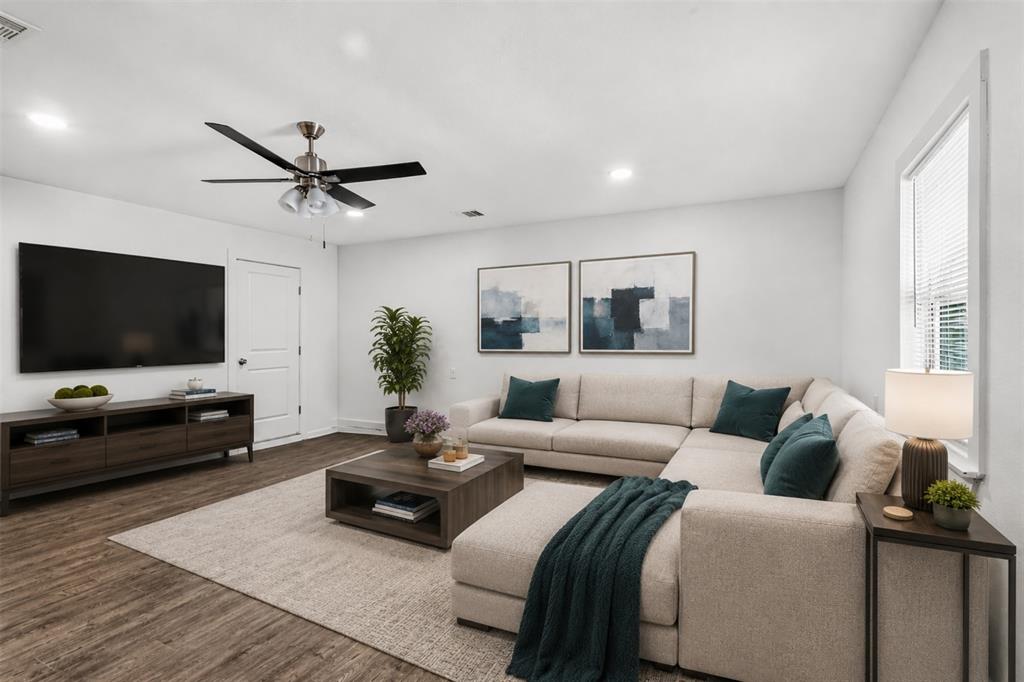 Garage Conversion. Virtual staging. The home is vacant