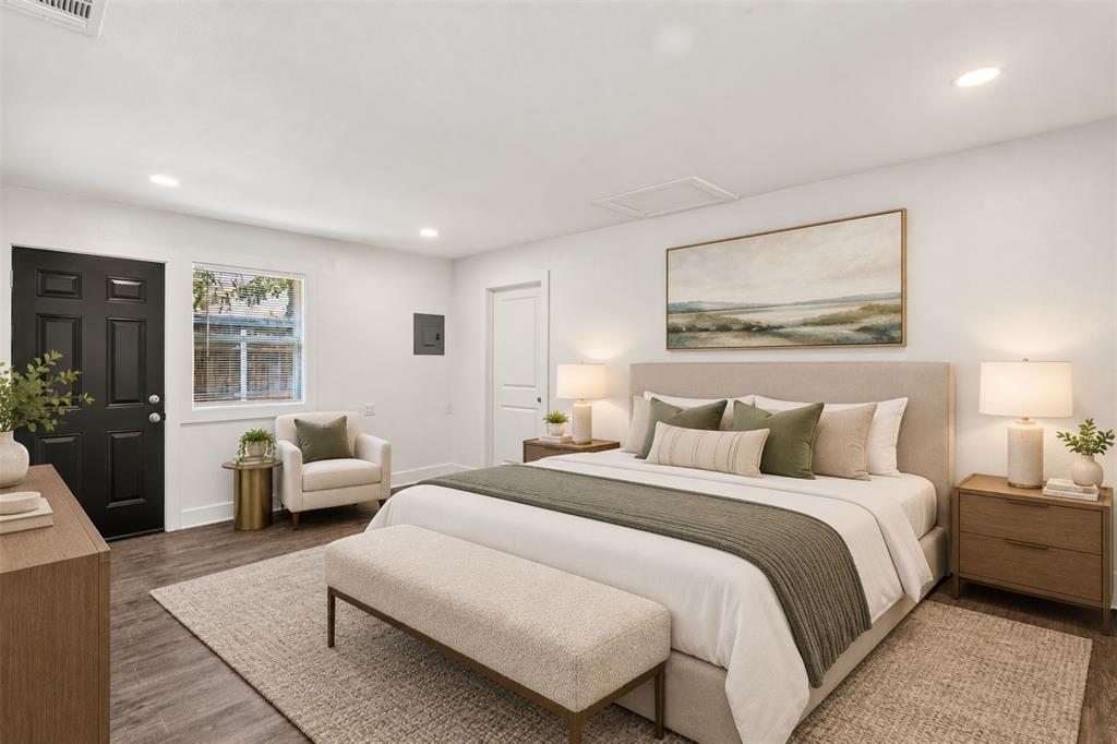 Garage Conversion. Virtual staging. The home is vacant