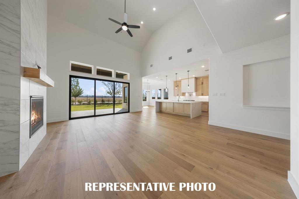 This fabulous open and flowing main floor is an entertainer's dream home!  REPRESENTATIVE PHOTO