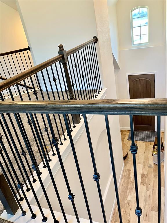 View to entry from upstairs