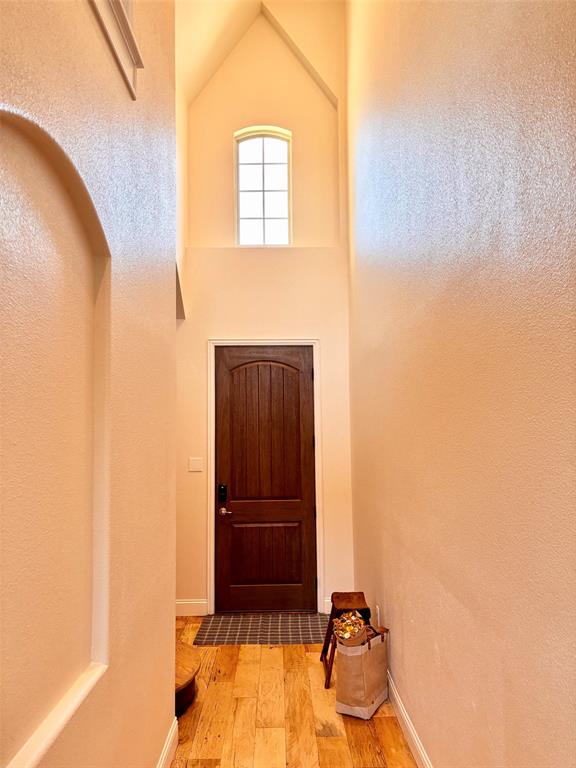 New front door, paint, sanded down wood floors