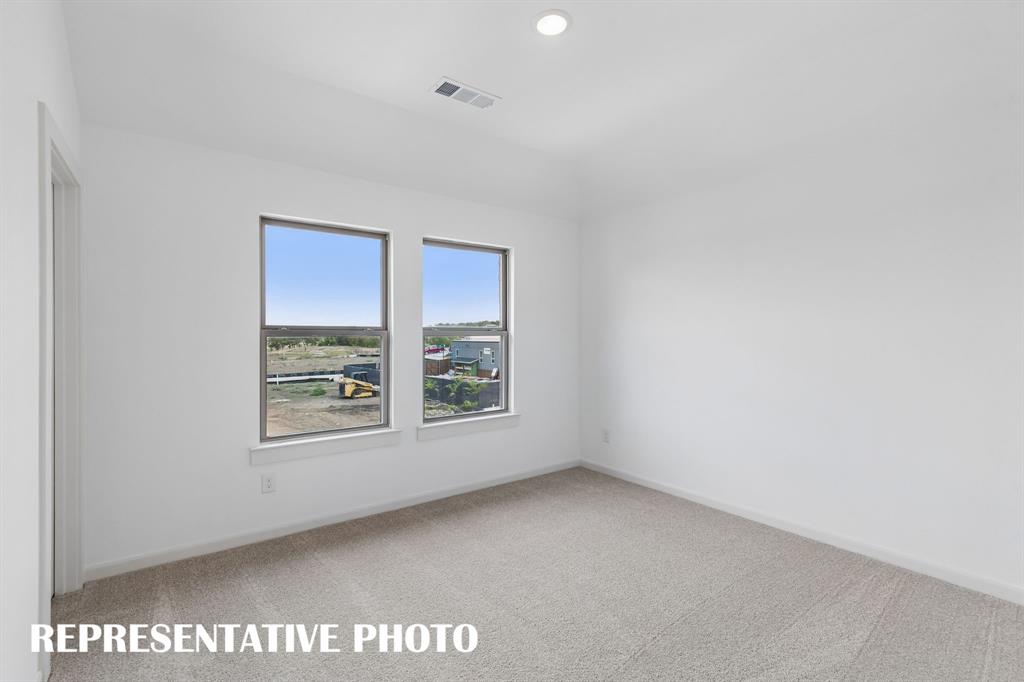 You'll find nicely sized secondary bedrooms in our Audrey plan.  REPRESENTATIVE PHOTO