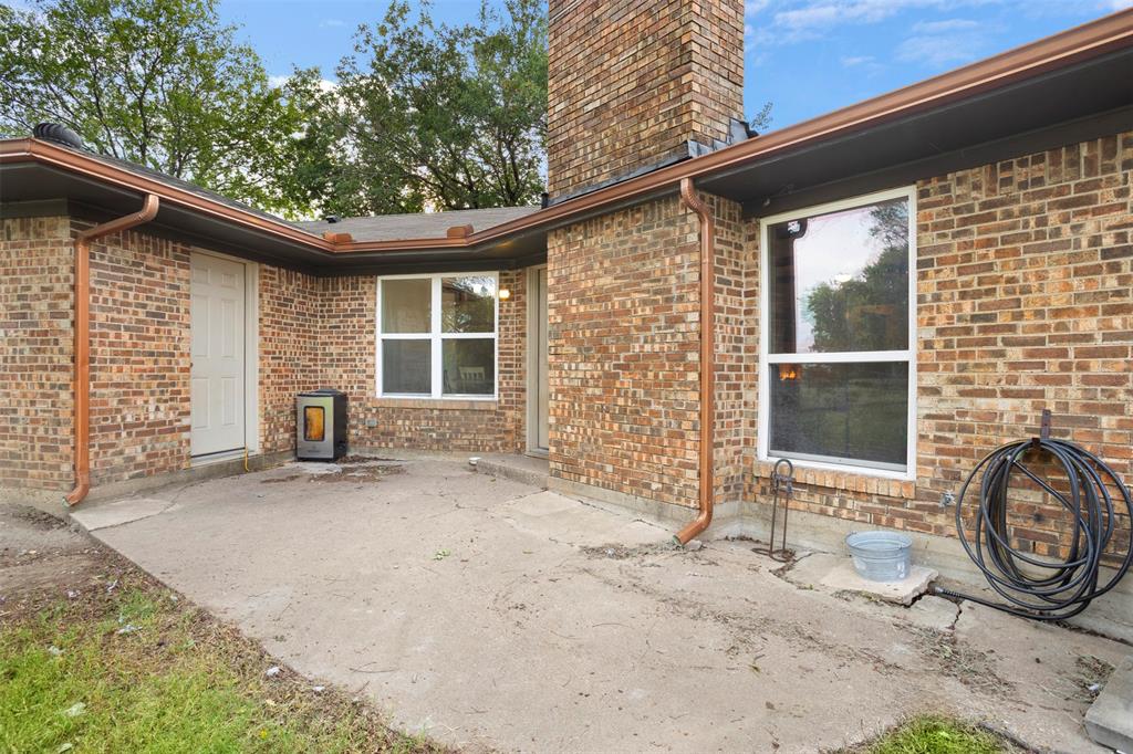 Rear patio