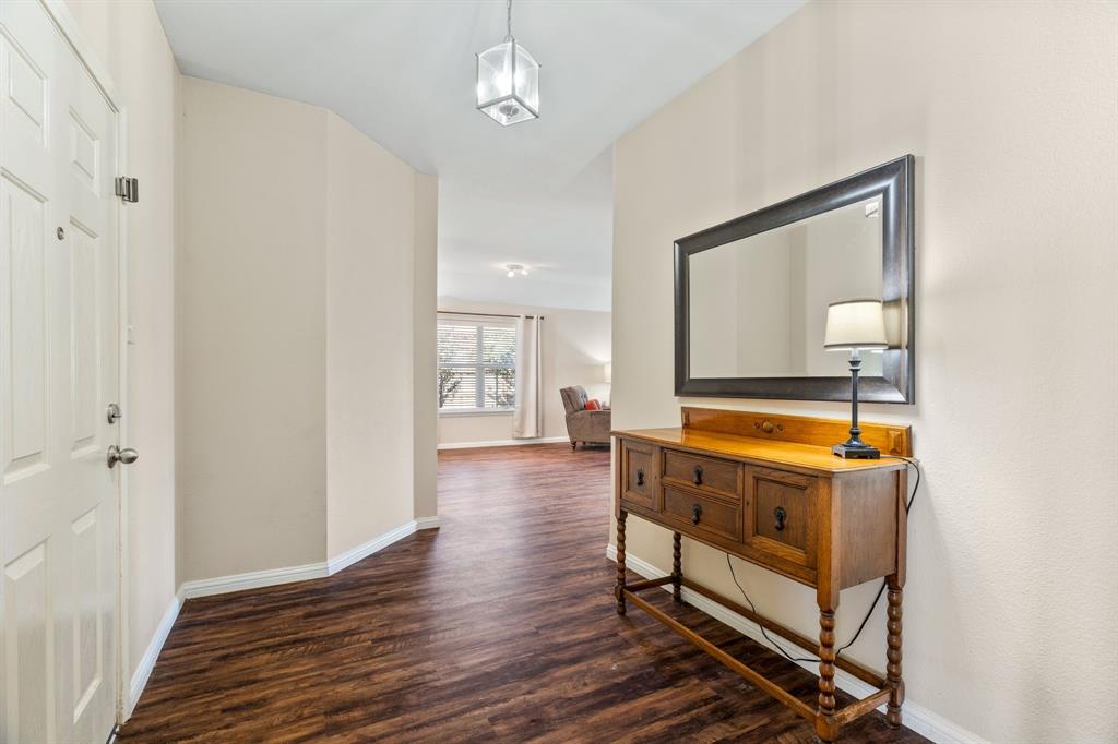 The large entry way welcomes guests.