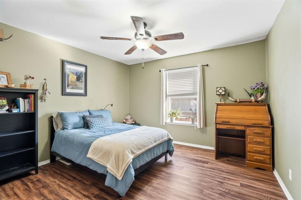 Virtually staged bedroom
