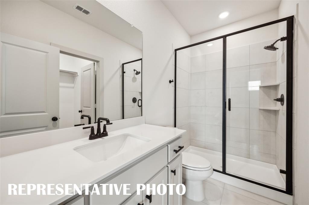Friends ad family will feel right at home in any of the beautifully finished guest baths.  REPRESENTATIVE PHOTO