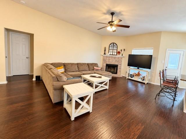 Fresh paint beautiful wood flooring Fireplace this home is move in ready !