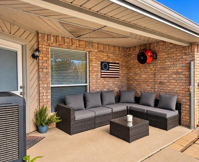 Rear covered Patio to relax and enjoy outdoors