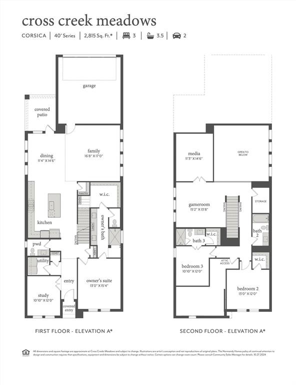 Our Corsica plan offers spacious entertaining areas paired with nicely sized bedrooms to create the perfect home for your family!