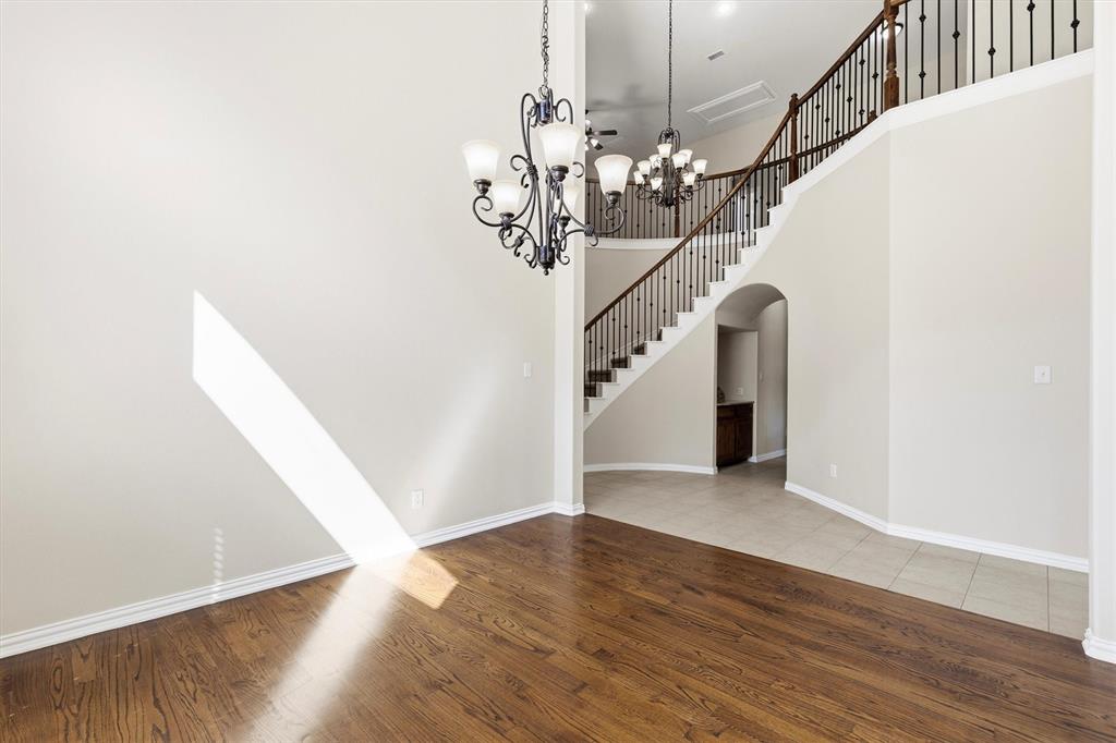 Generously sized dining room with lovely natural light