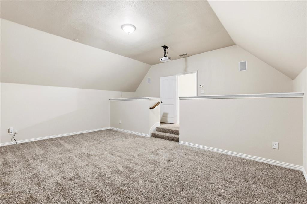 Enjoy movie nights in this media room!