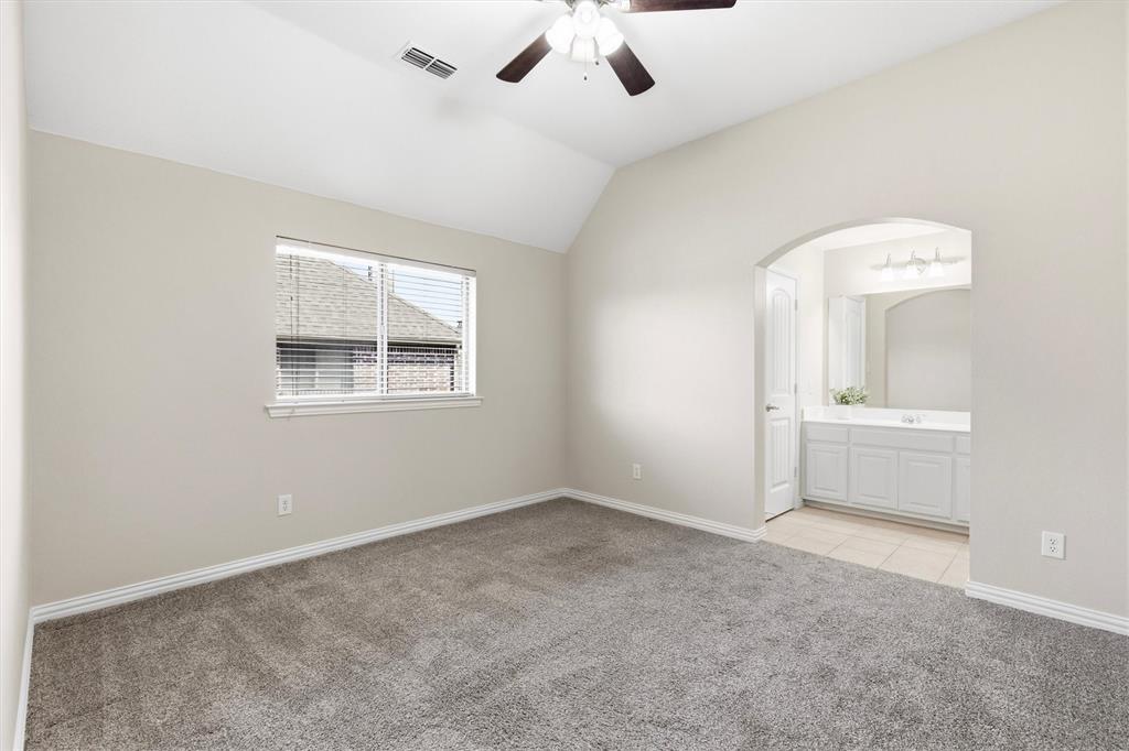 Upstairs bedroom with ensuite bath