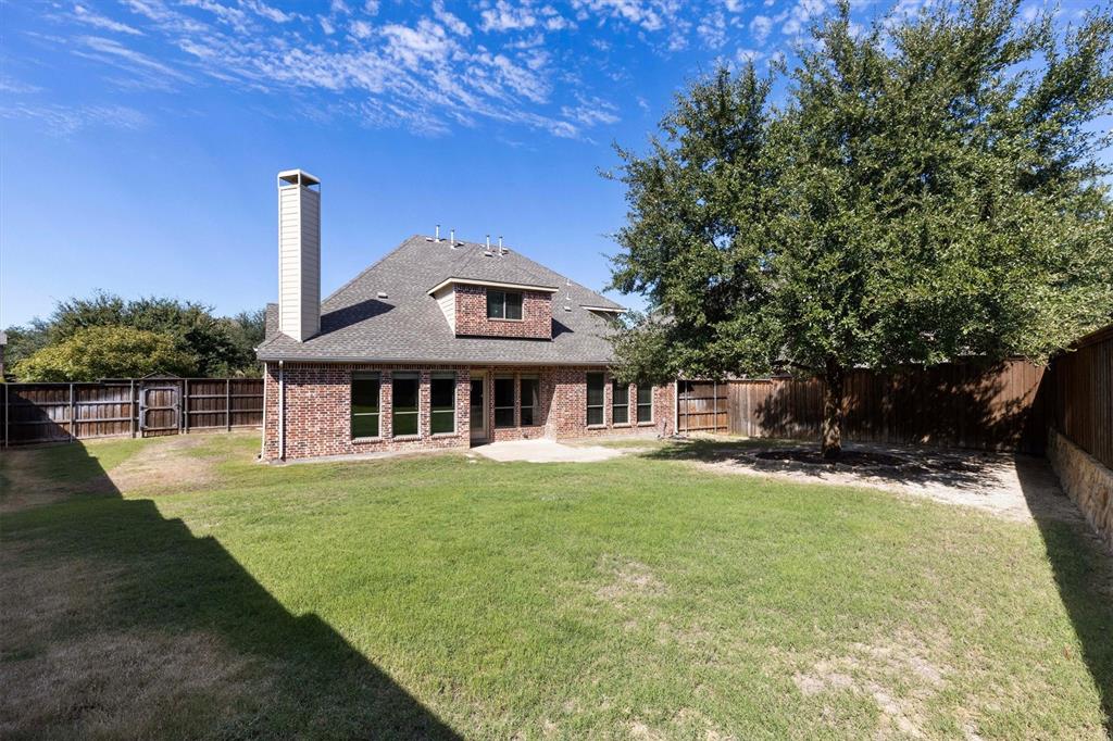 Spacious backyard with room for a pool