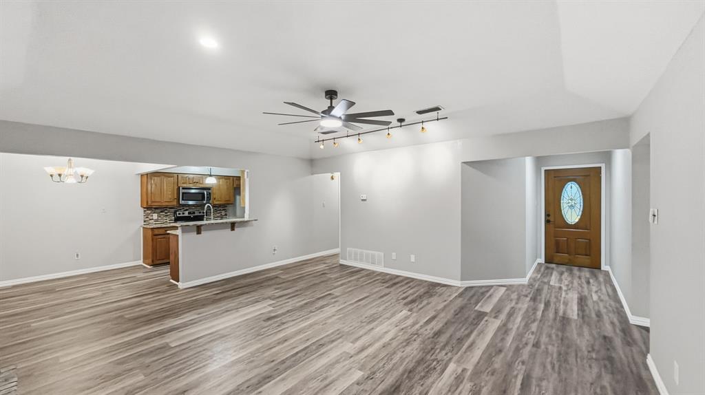 Full living room view looking to front door