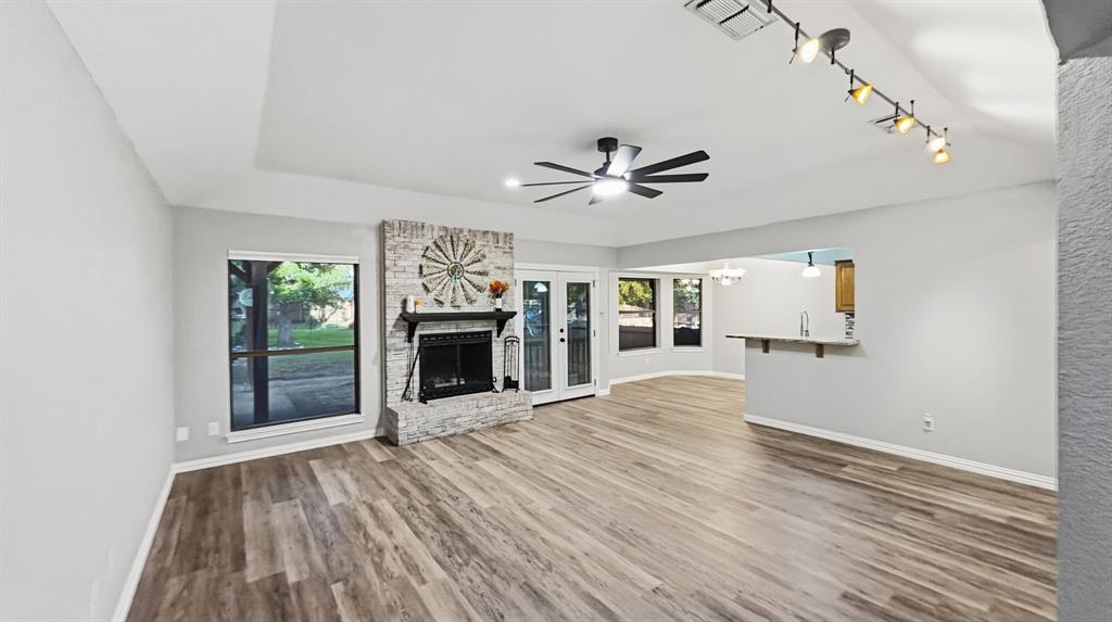 Living room view without virtual furniture