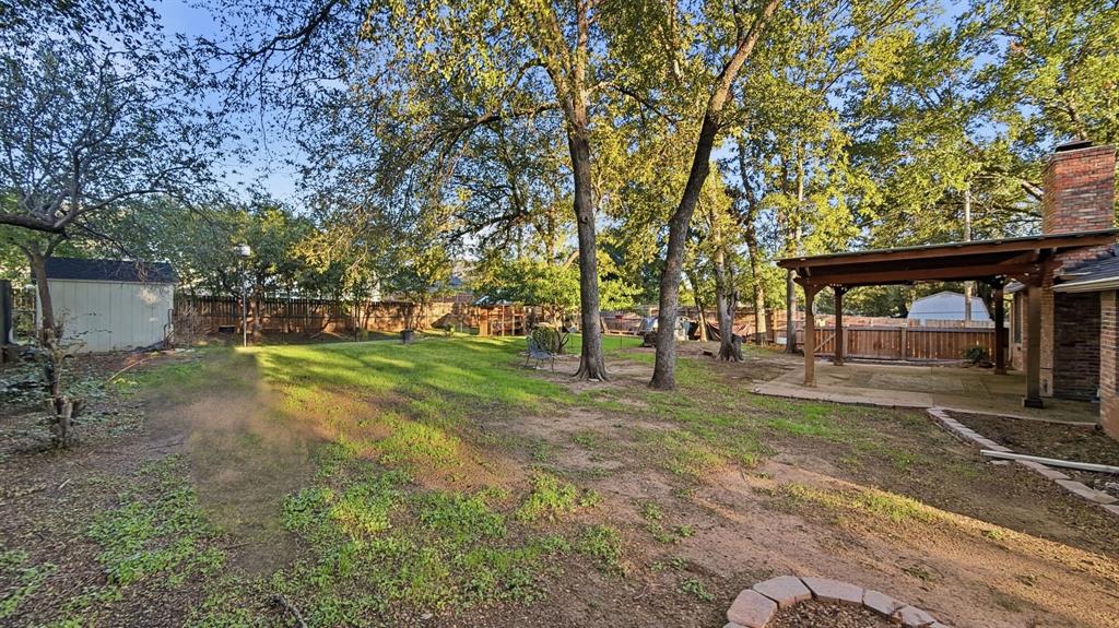 Super size back yard with trees!