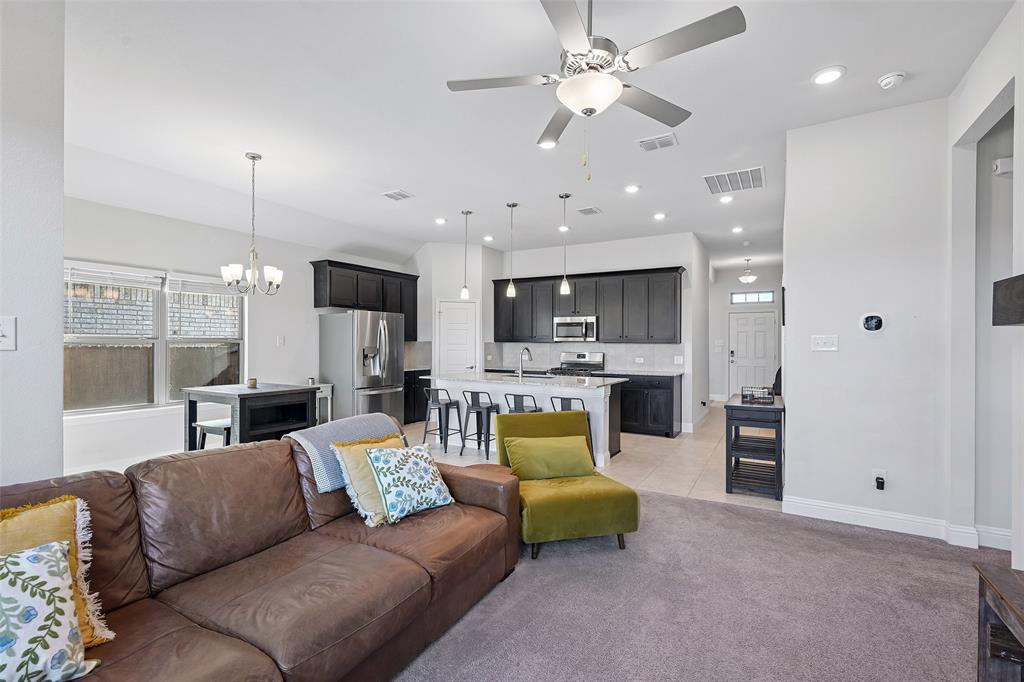 Living Room with Fireplace