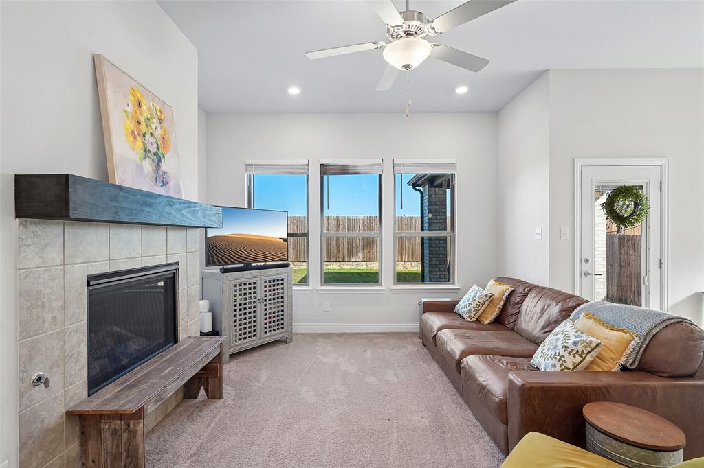 Living Room with Fireplace