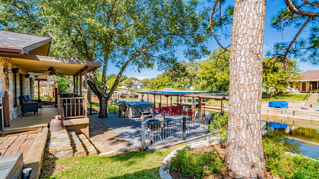 Three patio areas for entertaining; bbq, bar and hot tub