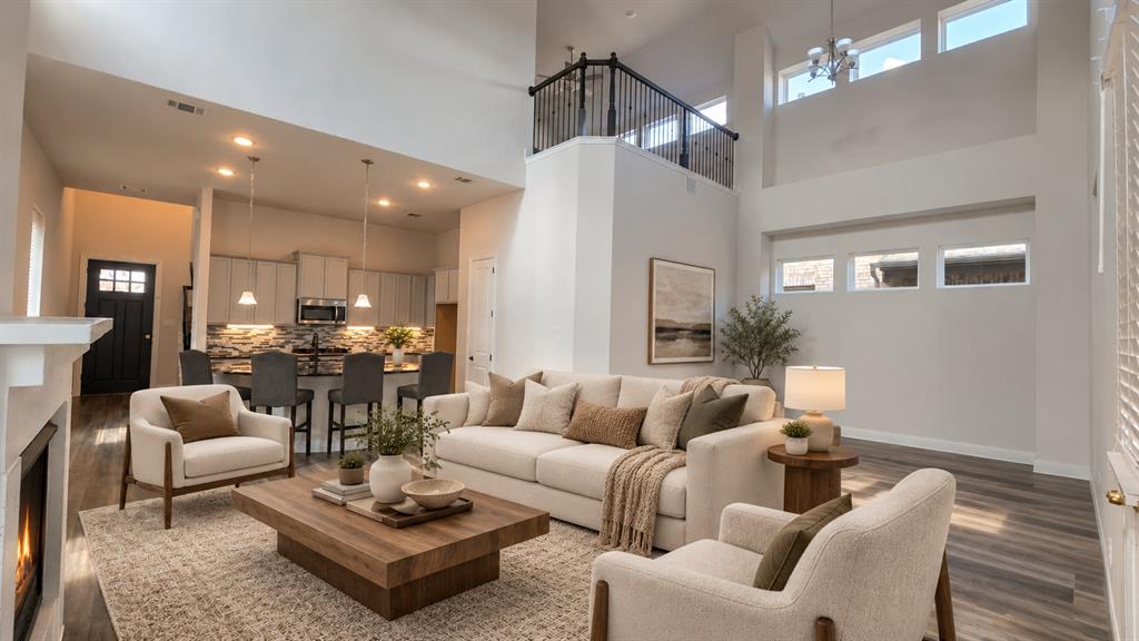 This image has been digitally staged to illustrate how the space could look. Please see the next photo for the property’s current, unstaged appearance.