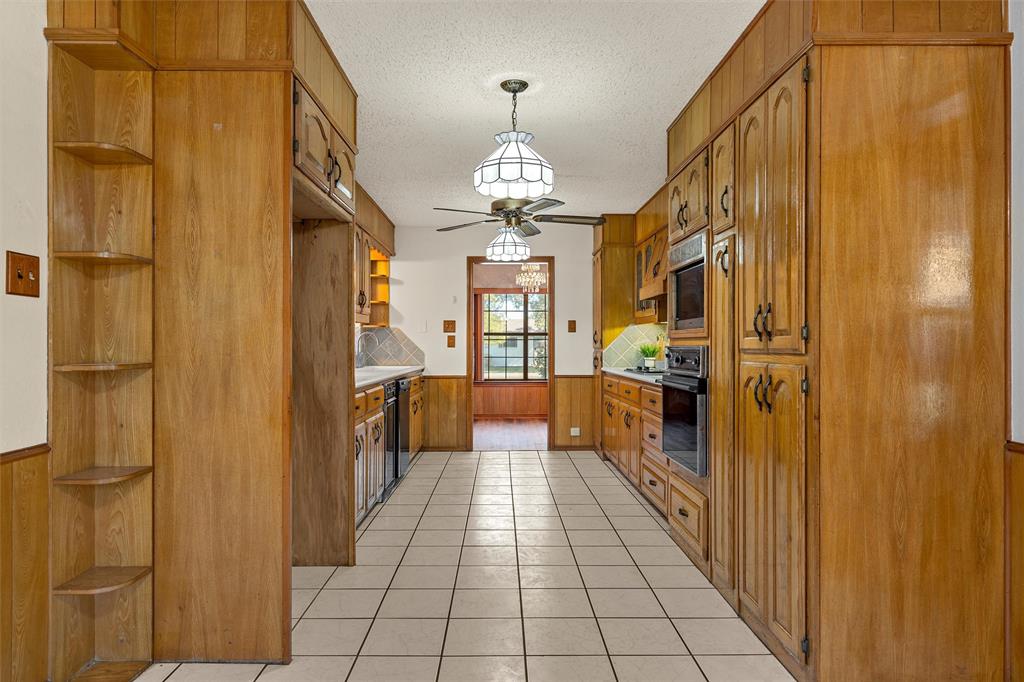 kitchen leading into formal dining area