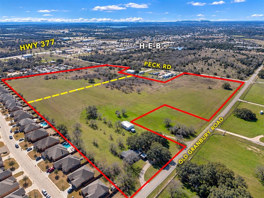 19.06 acres front half of the property. Line is approximate. 19.06 acres front half of the property. Line is approximate.