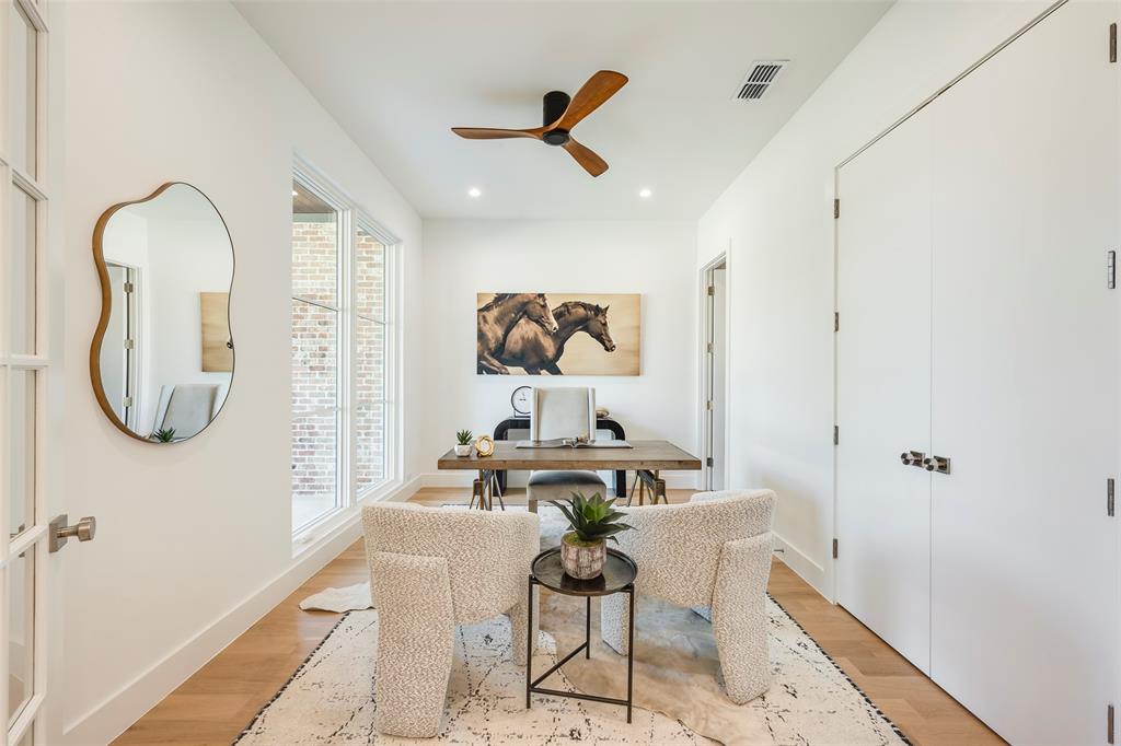 1st floor office or guest bedroom with full bath and closet (great for future in-law bedroom).