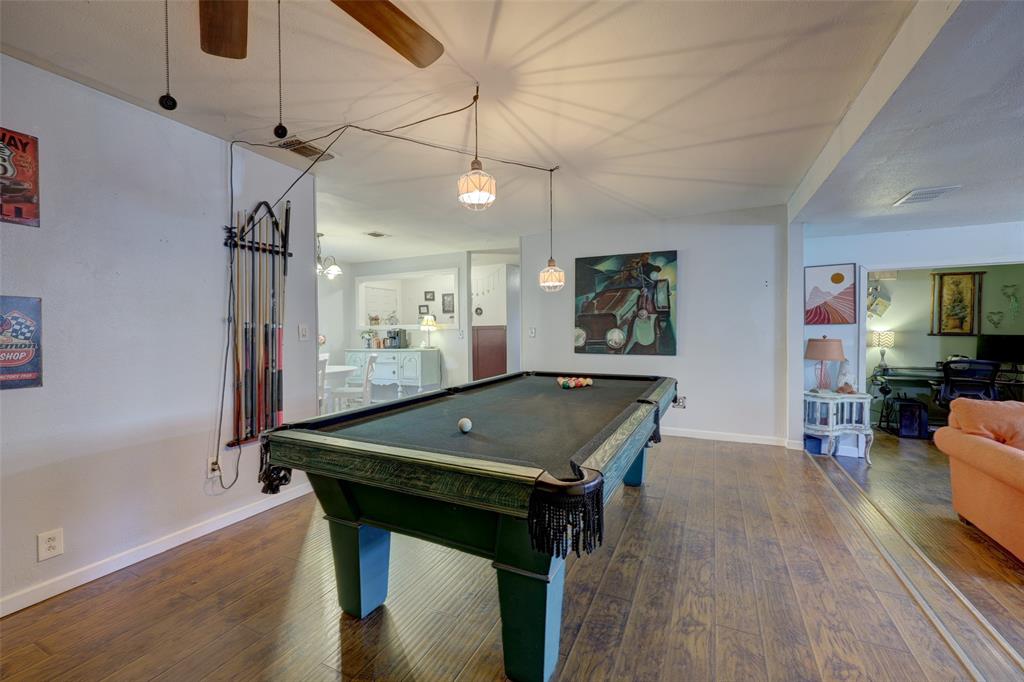 Step down into the spacious living room. Nice flex space off the living room