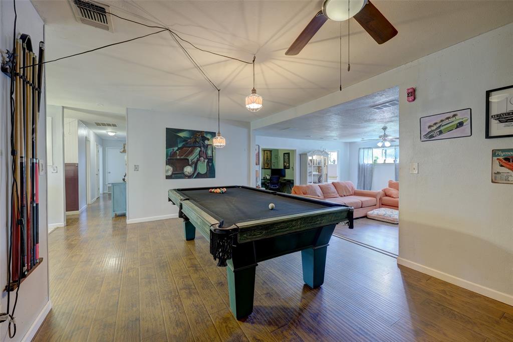 Great view of living room, flex space and hallway
