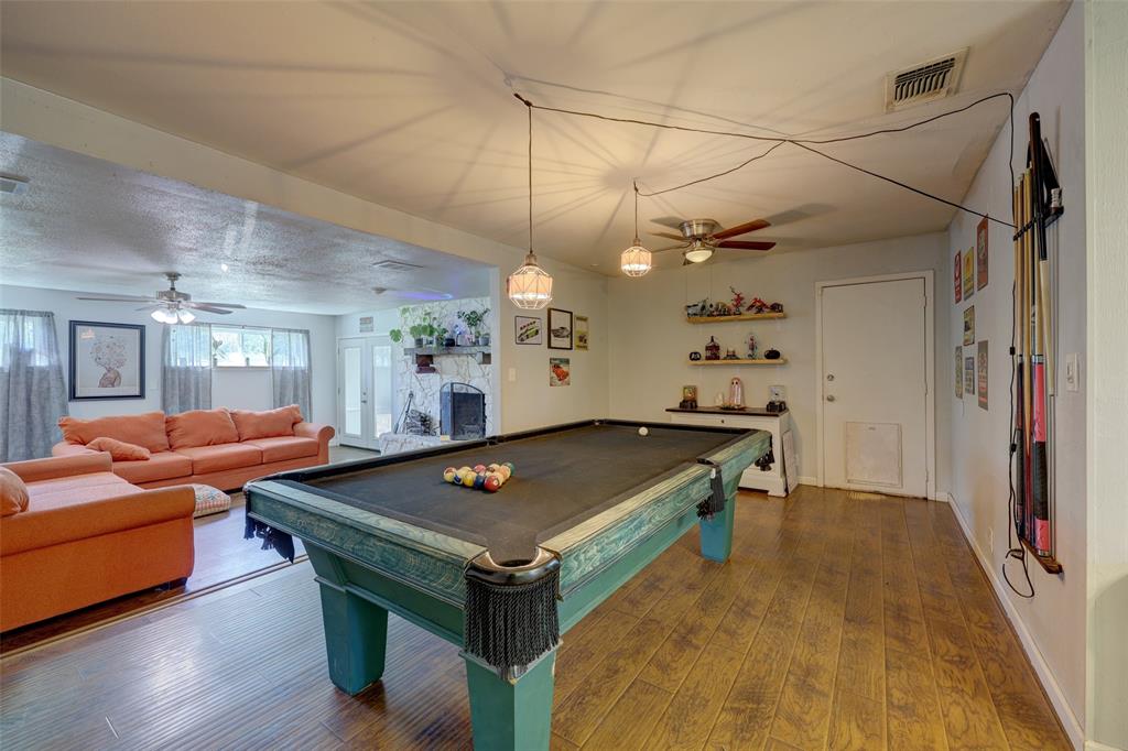 Dining room doubles as entertainment space