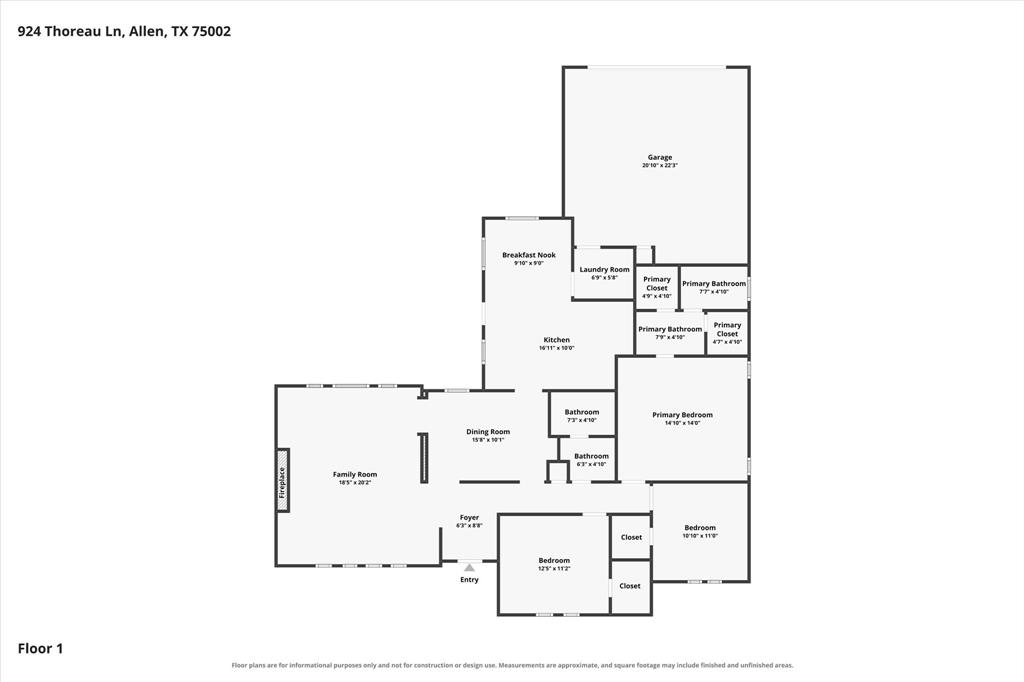 924 Thoreau Lane, Allen, TX 75002