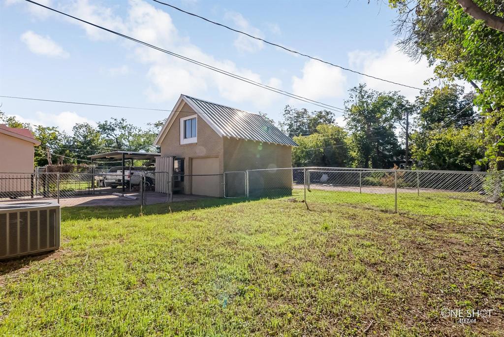 View of yard featuring central AC
