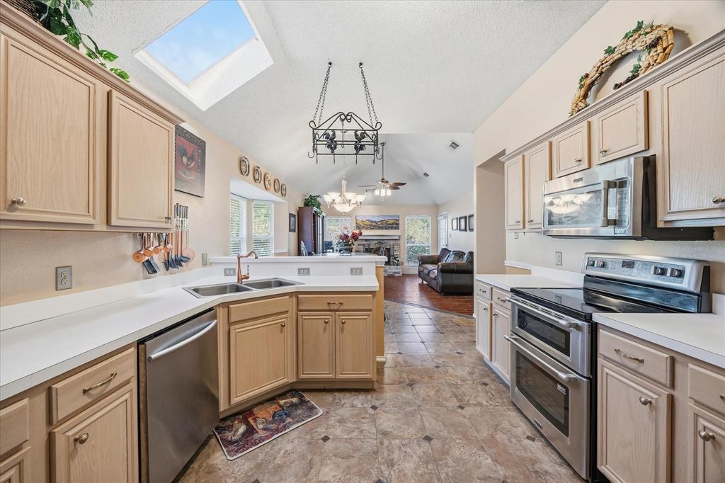 Tons of cabinetry and countertop space here!