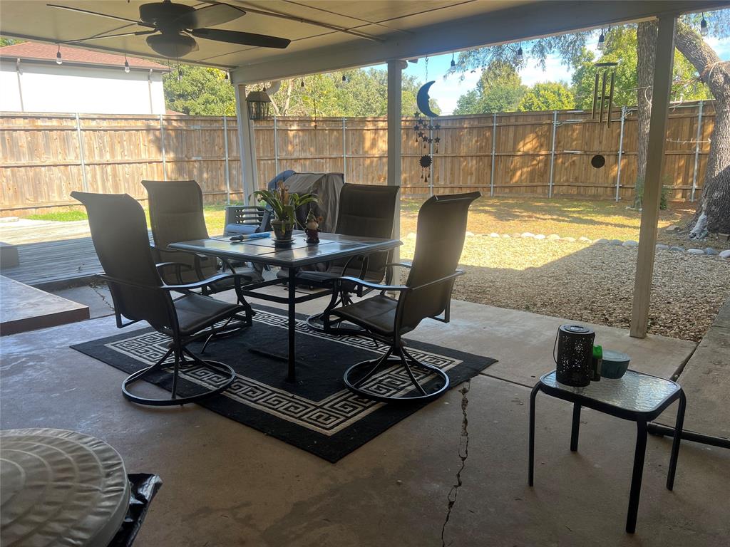 Large covered patio, plenty of room to entertain.