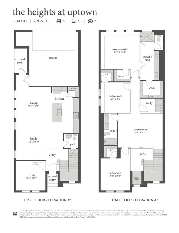 Featuring a wonderful blend of open and inviting living spaces with a private office and spacious bedrooms, our Beatrice plan was designed for today's modern family! Featuring a wonderful blend of open and inviting living spaces with a private office and spacious bedrooms, our Beatrice plan was designed for today's modern family!